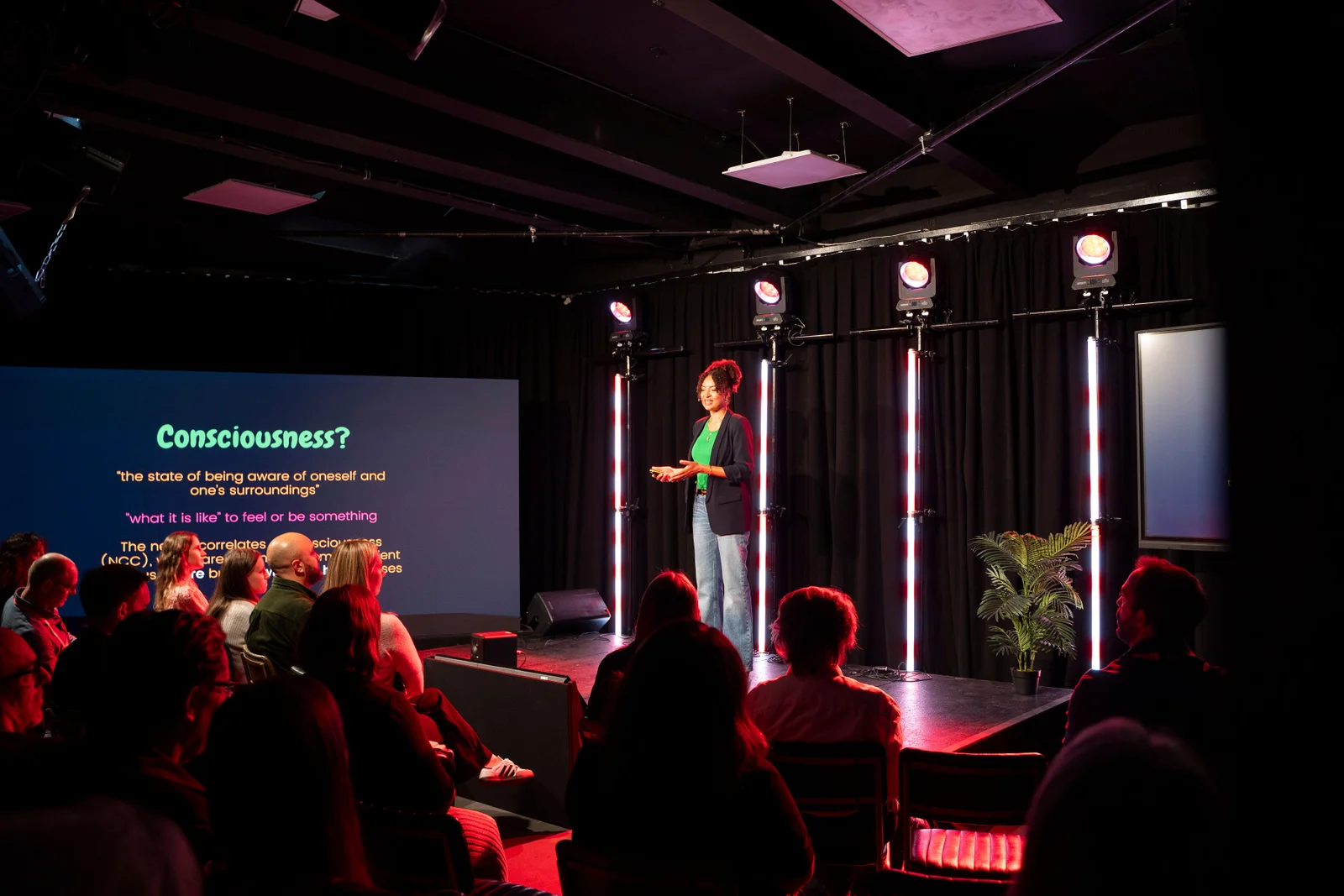 Danielle Dodoo speaking at The Drum Live